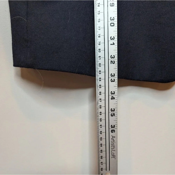 Hyde Park for Moores Dark Navy Two Button Blazer Men 46 Long Tall Gold Detail - Picture 10 of 13